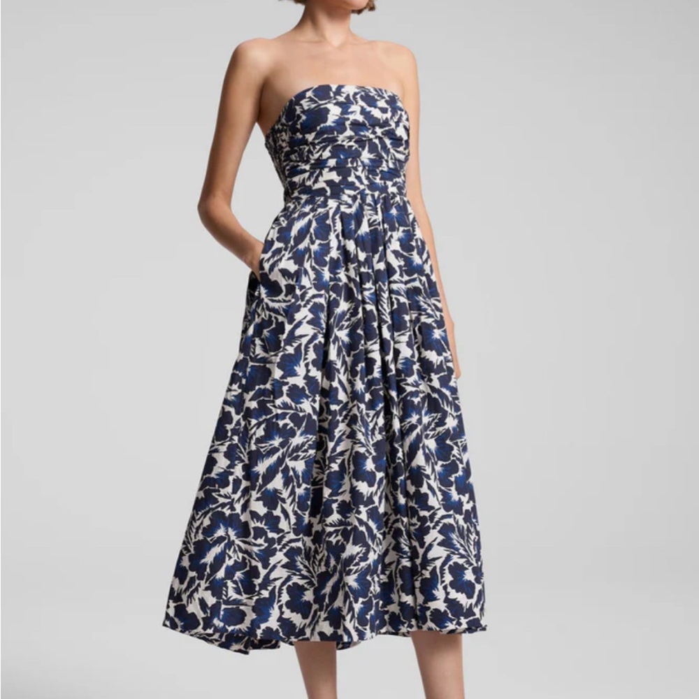 A.L.C Tate Strapless Midi Dress US 8